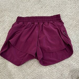 Lululemon Hotty Hot Mid Rise Purple Short